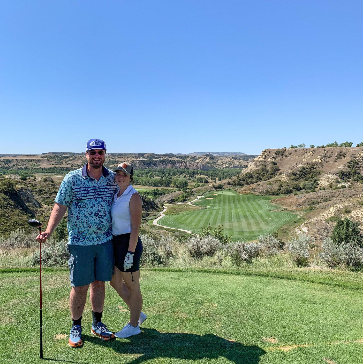 Golfing at the Bully Pulpit Course in Medora, ND 8-30-24
