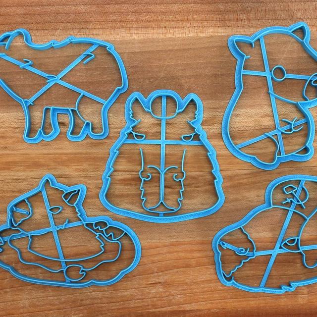 Capybara Cookie Cutters - Orange Capybara, Soaking Capybara, Capybara Outline - Capybara gift