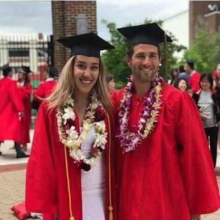 Another photo from their graduation day :) One week later they began their Euro trip together! This trip was how they knew they wanted to move in together and start their life together