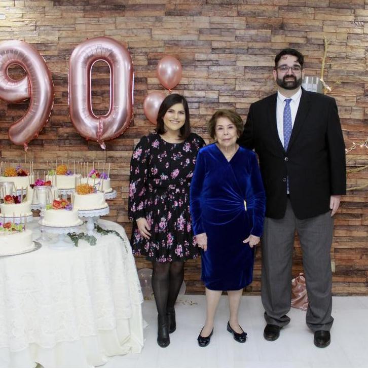 Our first official family function together - Nany's 90th Birthday.