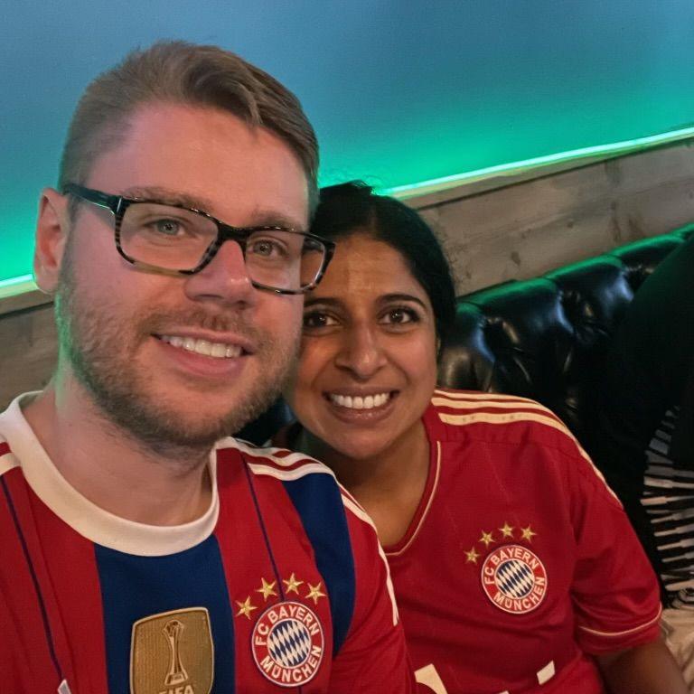 Our first Bayern Munich game together!