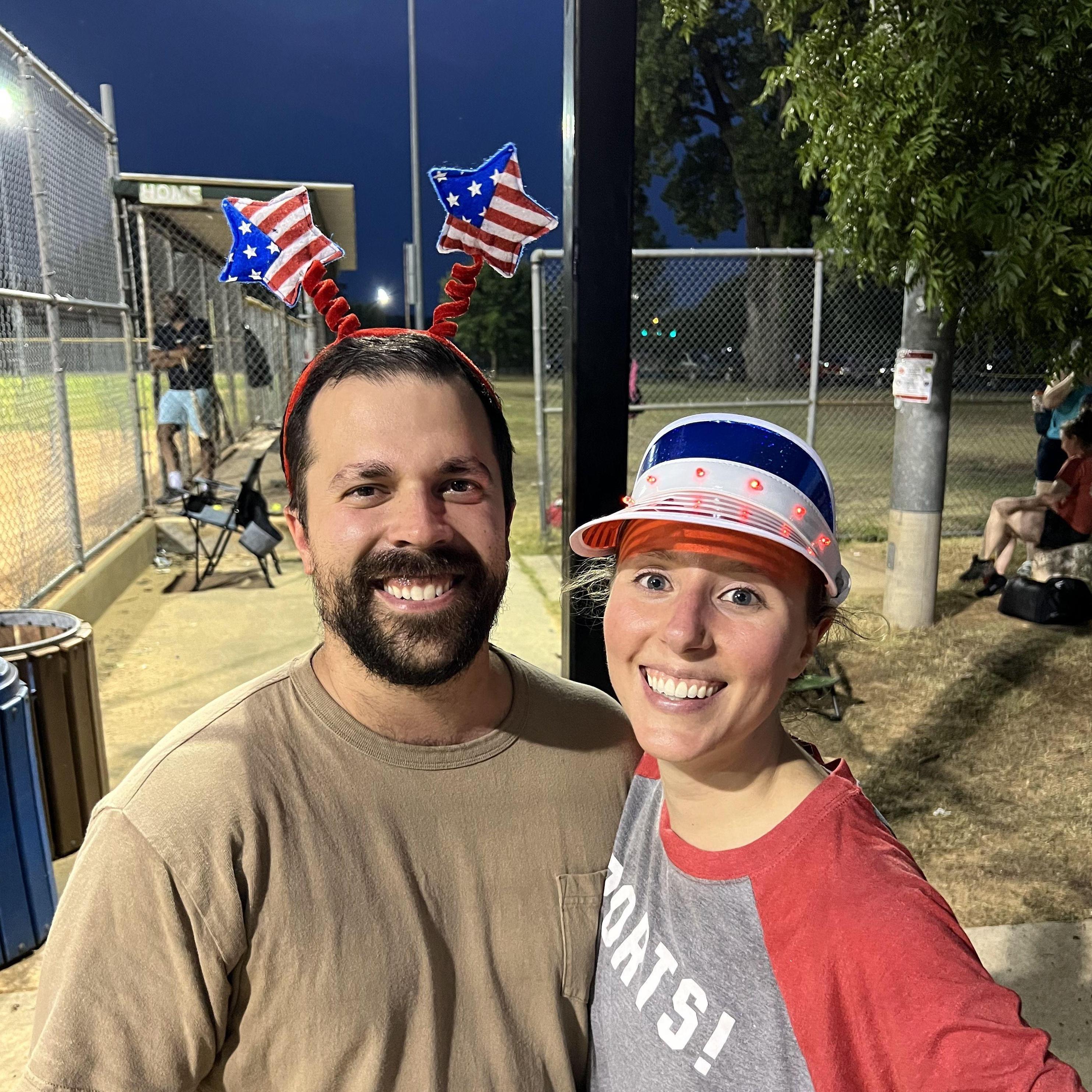 Logan supporting Missy's softball team, SPORTS!