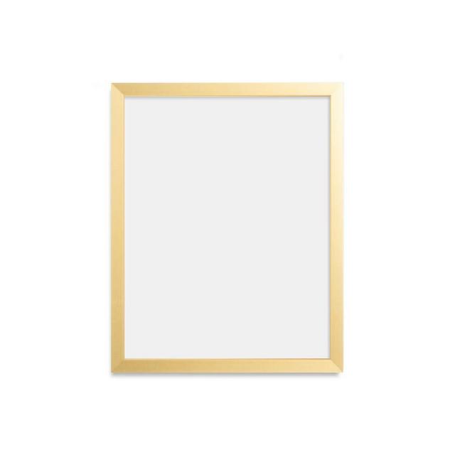 Thin Metal Gallery Grame, 4" Mat, 5x7 - Bright White