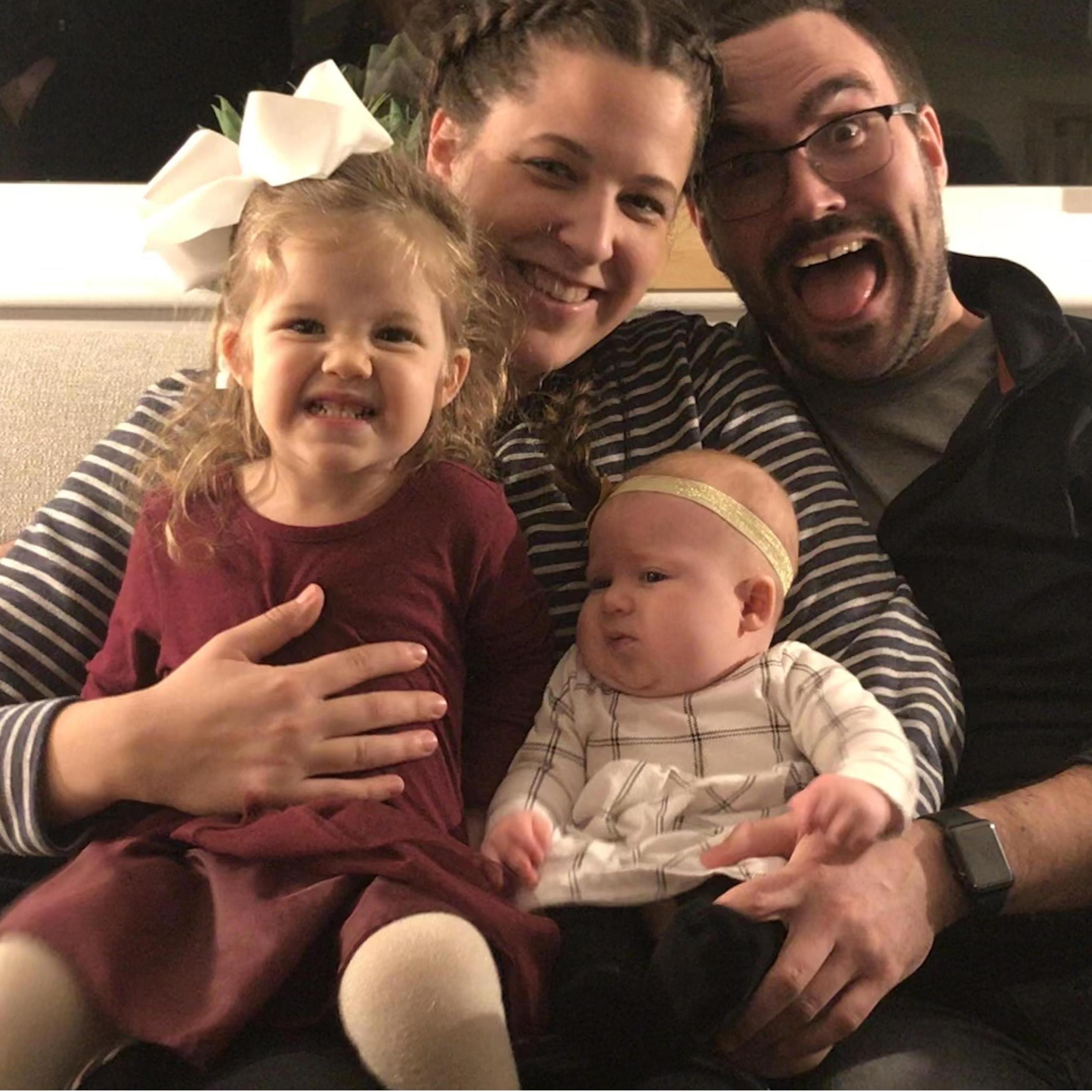 With nieces Hadleigh & Miller in 2018