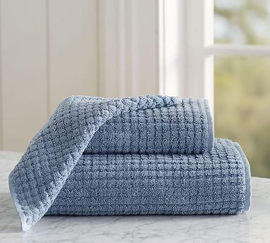 Aerospin™ Sculpted Organic Hand Towel, Light Blue