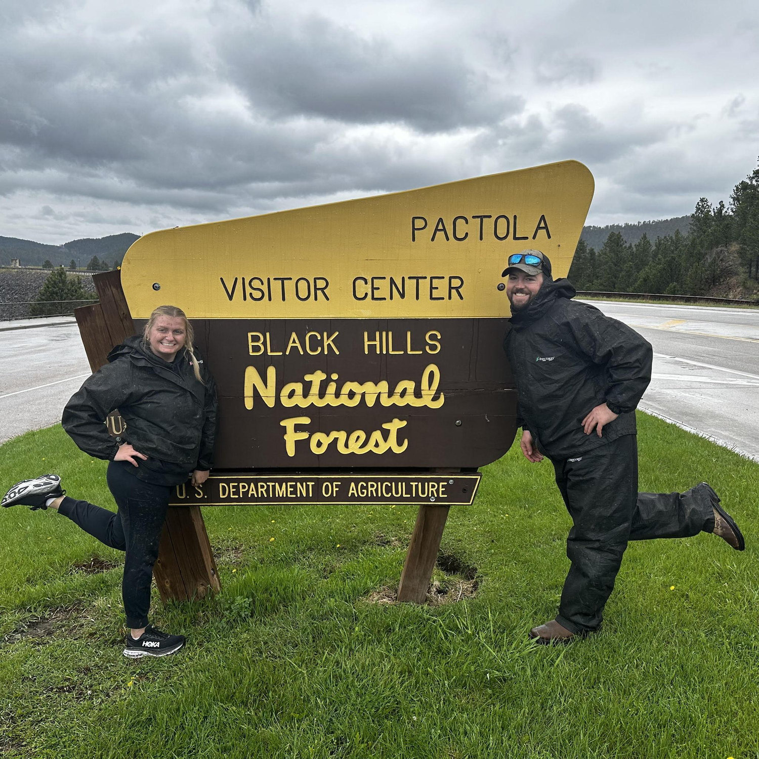A great day driving ATVs through The Black Hills in the mud and rain!