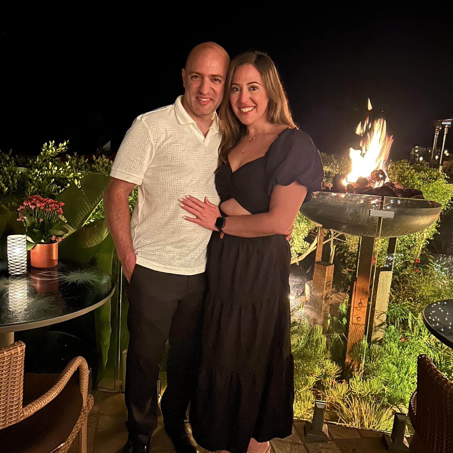 LA beach dinner