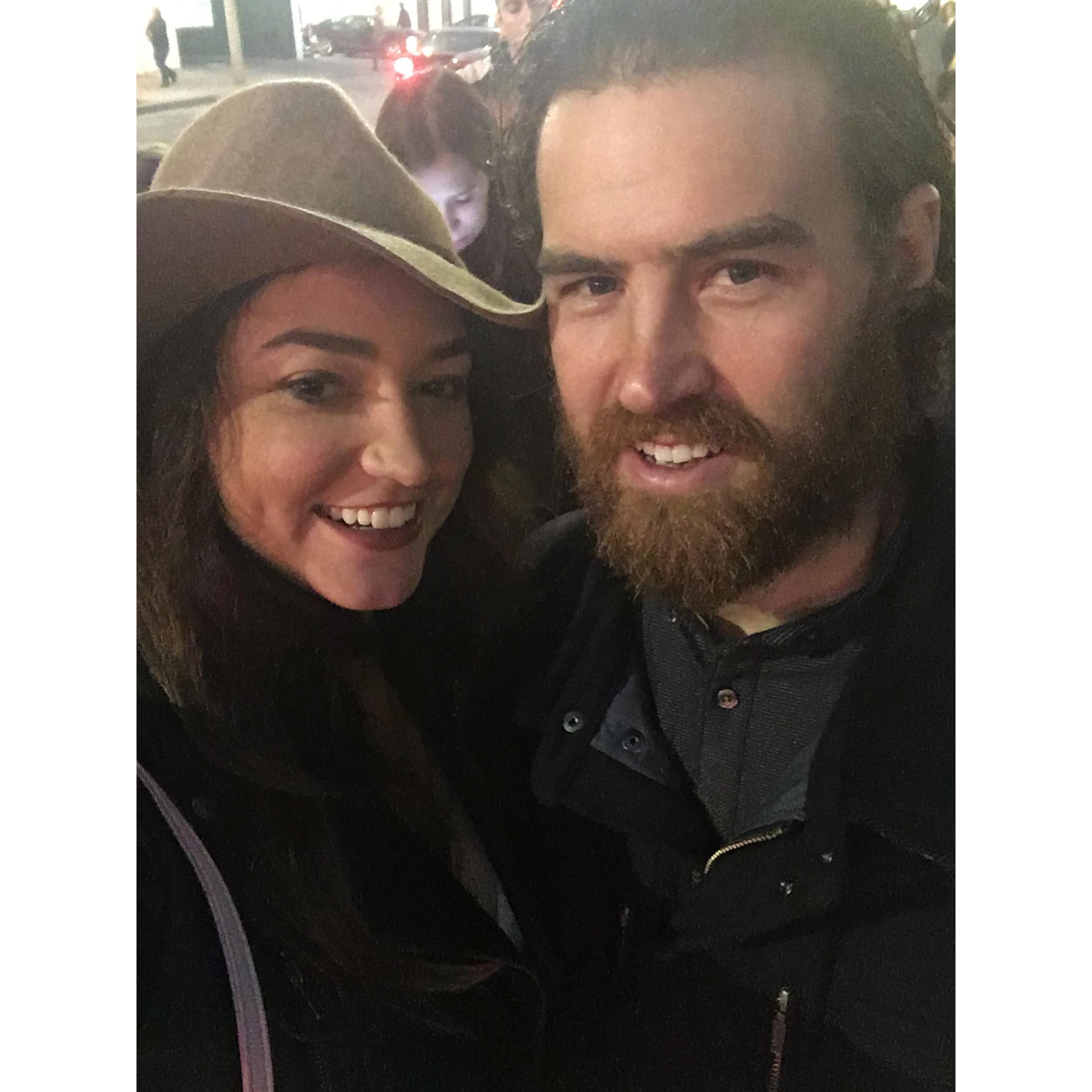 At a movie premiere in LA!