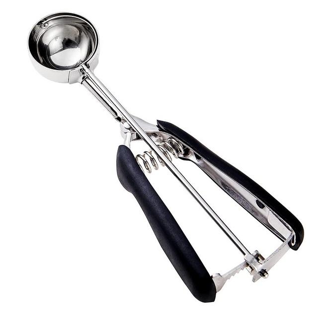 Medium Cookie Scoop, Cookie Dough Scoop, 2 Tablespoons/ 30 ml/ 1 oz, Spring-Loaded Scoop, 18/8 Stainless Steel, Comfortable Grip