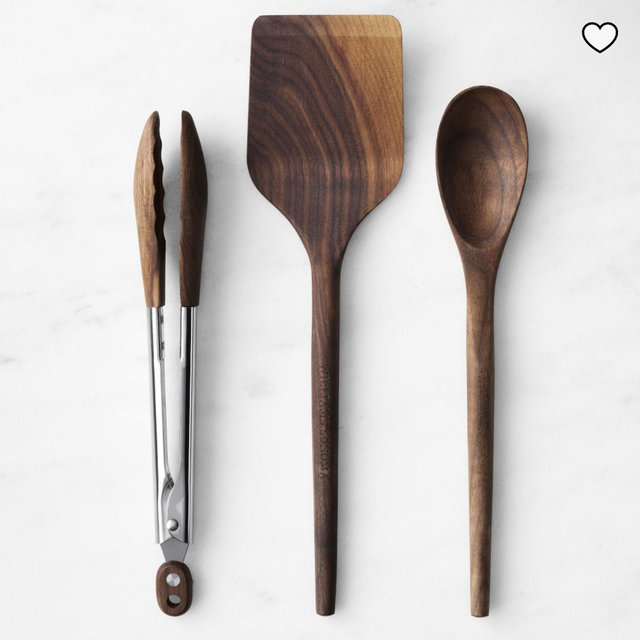 Williams Sonoma Walnut Utensils, Set of 3