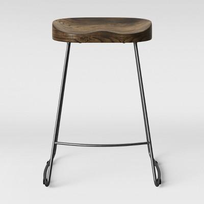 Hull Low Back Wood/Metal Counter Stool  - Project 62™