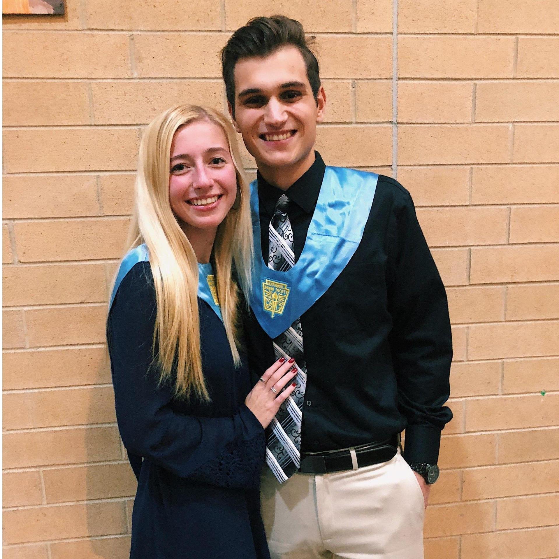 Inducted each other into the National Honor Society! (10/24/18)
