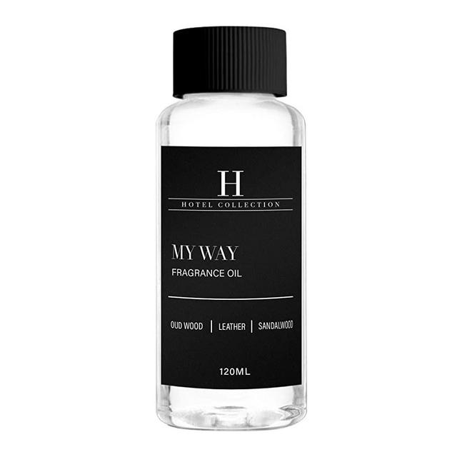Hotel Collection My Way Scent Oil, Luxury Hotel Inspired Aromatherapy Diffuser Oils with Hints of Lush Sandalwood, Warm Virginia Cedar, and Beautiful Iris, 120mL