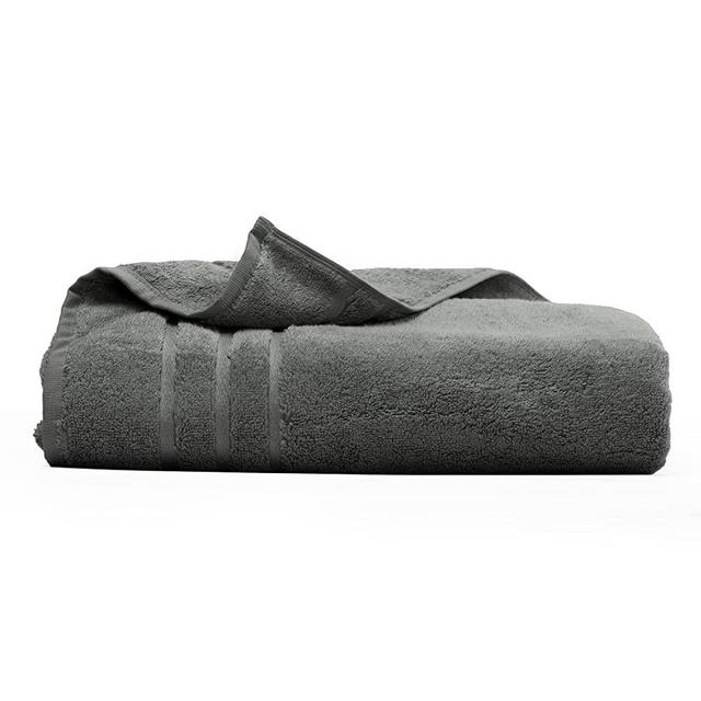Cariloha Organic Bamboo and Turkish Cotton Bath Towel - Luxuriously Soft and Odor-Resistant - 600 GSM - 30" x 56" - Onyx