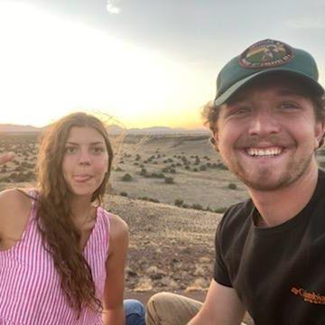 One of our first dates out at Wupatki National Monument.