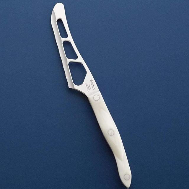 CUTCO Model 1764 Traditional Cheese Knife 5-3/8” Micro Double-D-edge blade (Pearl White Handle)