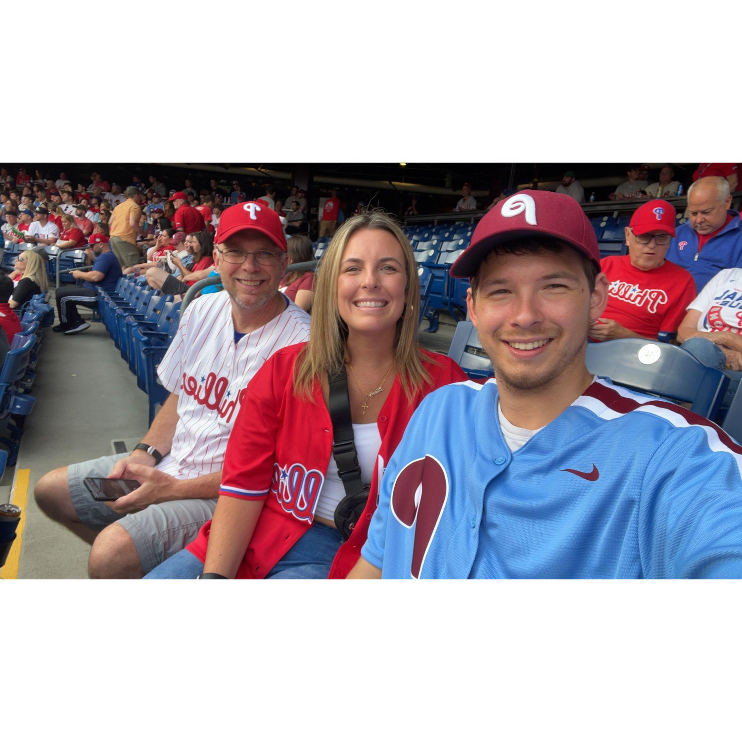 Sean & Karly obviously love going to sports games and supporting all the Philly teams! (June 2023)