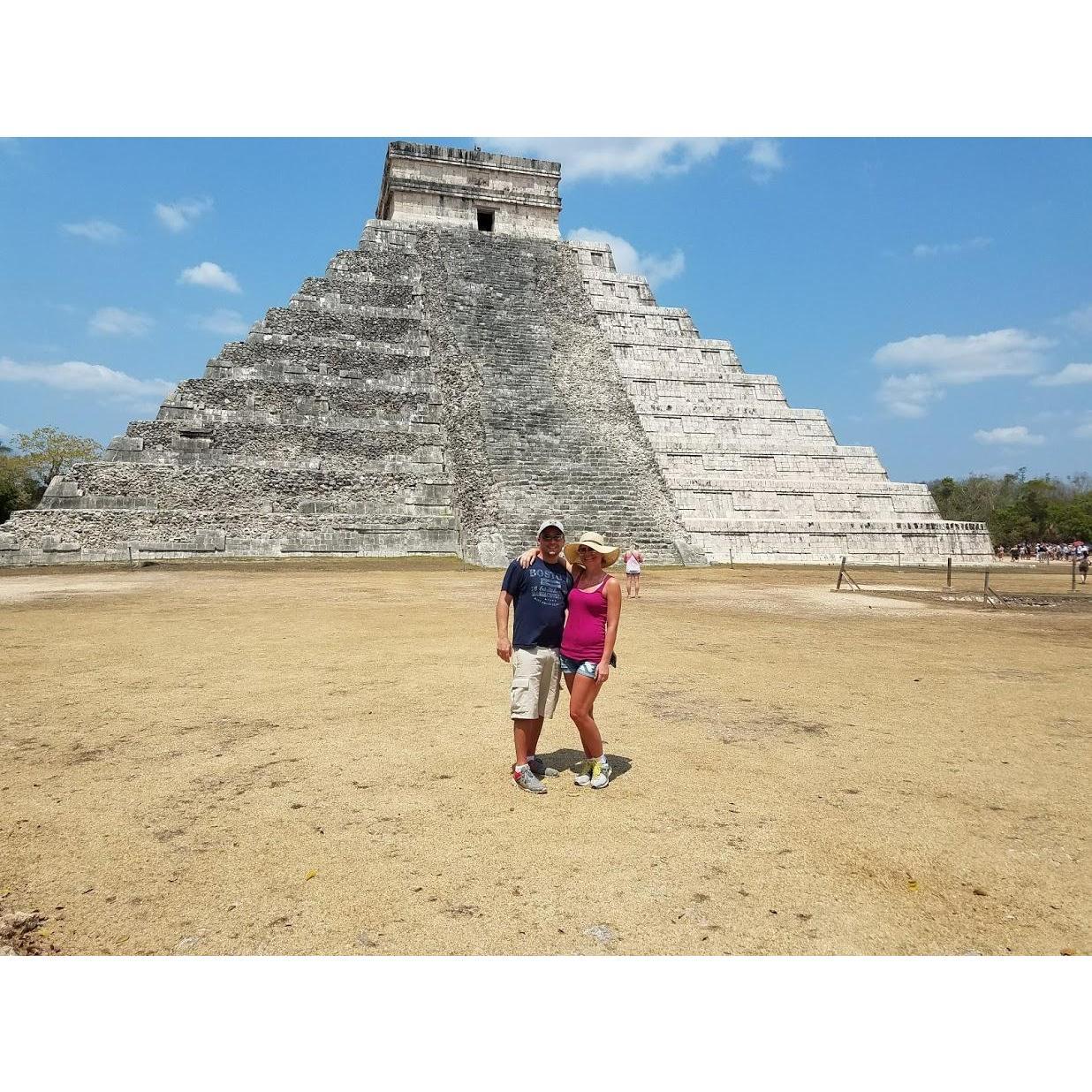 First international trip together Chichen Itza, Mexico