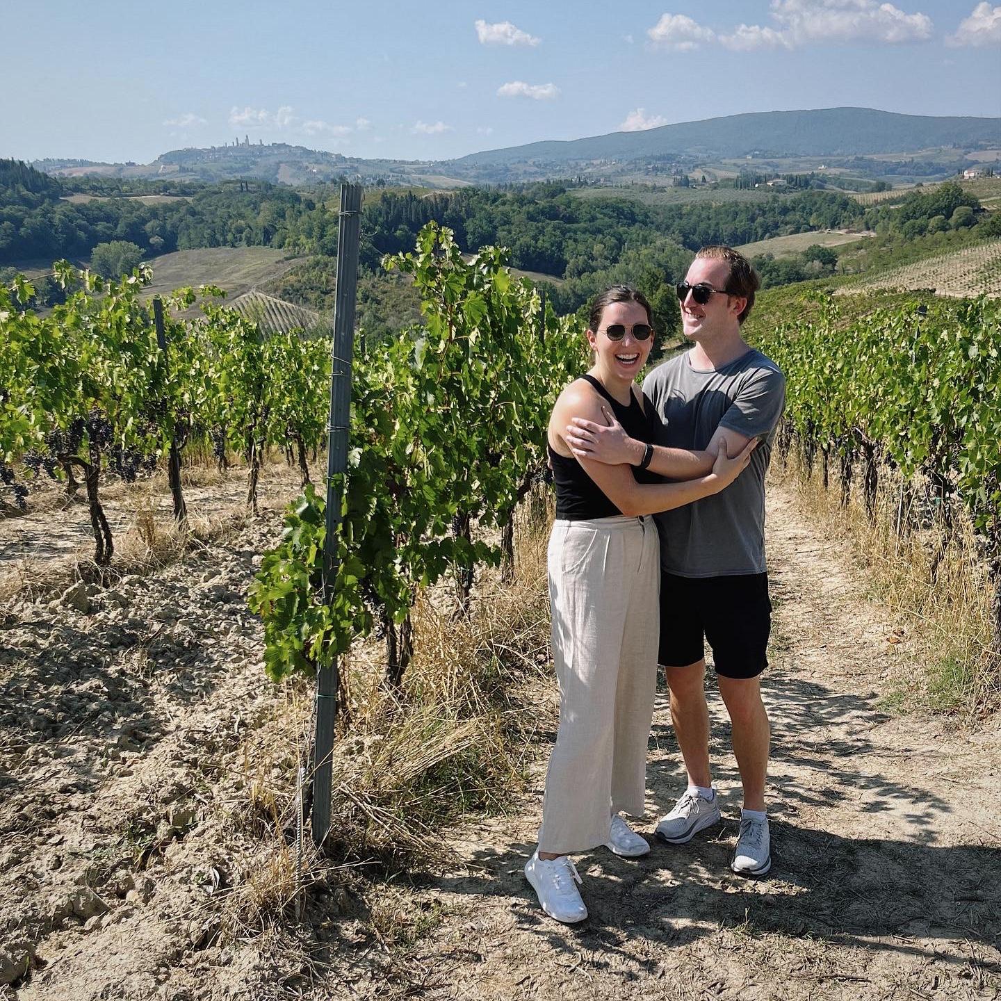 In the middle of the scariest & best excursion riding vespas through Tuscany (2022)