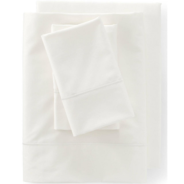 Lands' End Premium Supima Cotton Sateen 400-Thread Count Sheet Set