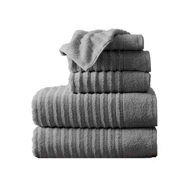 Luxury Cotton Ribbed Texture Towel Set - Great Bay Home .