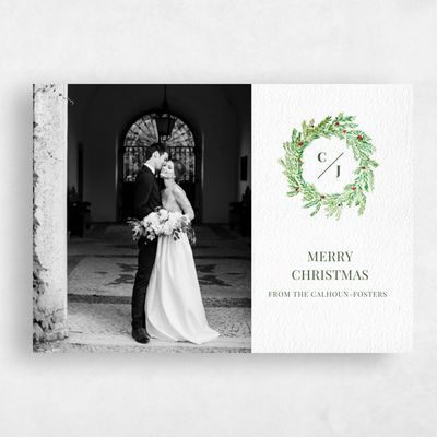 White Holiday Card - Hampton