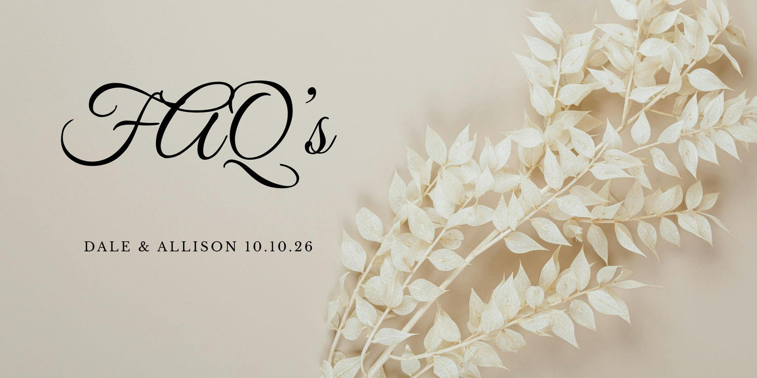 The Wedding Website of Allison Smiley and Dale Greenwald