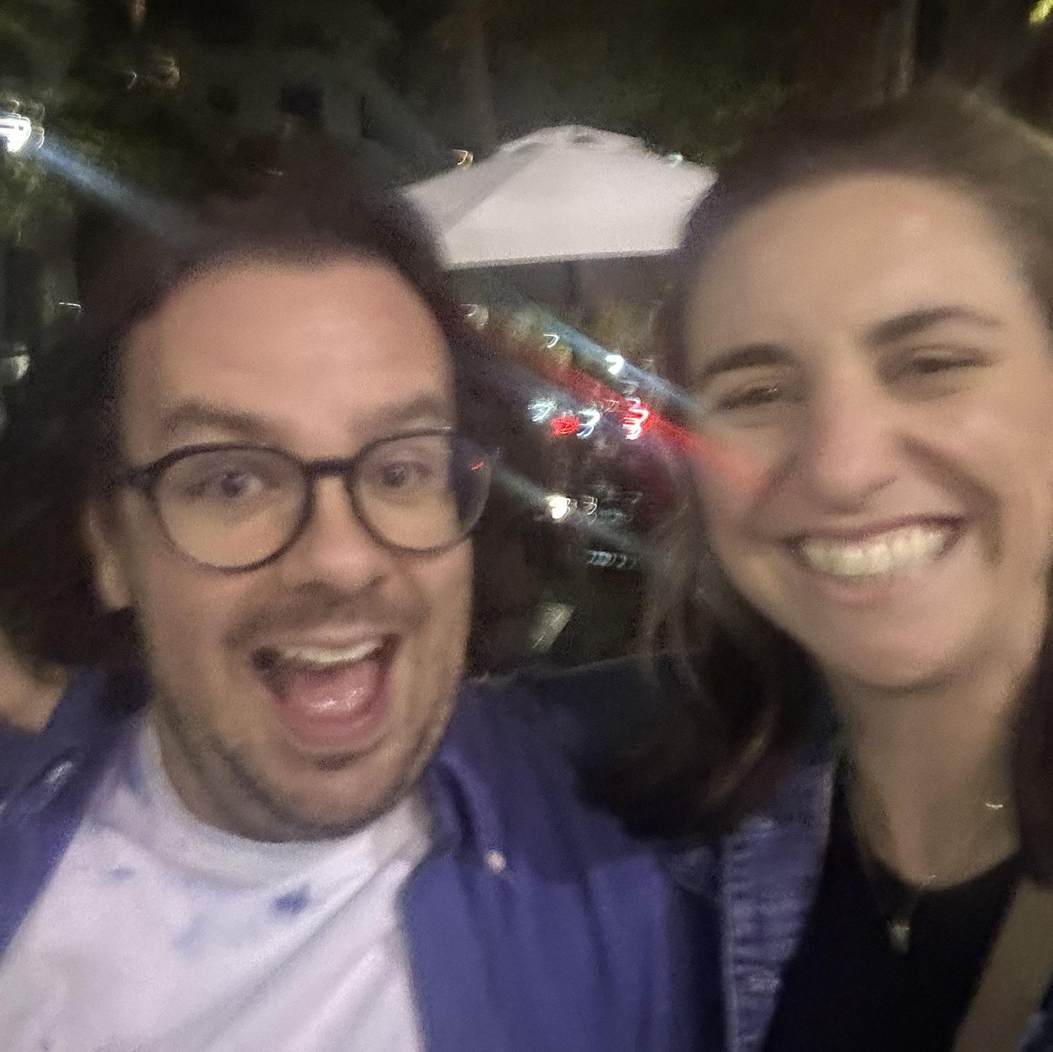 A snapshot right after getting engaged.