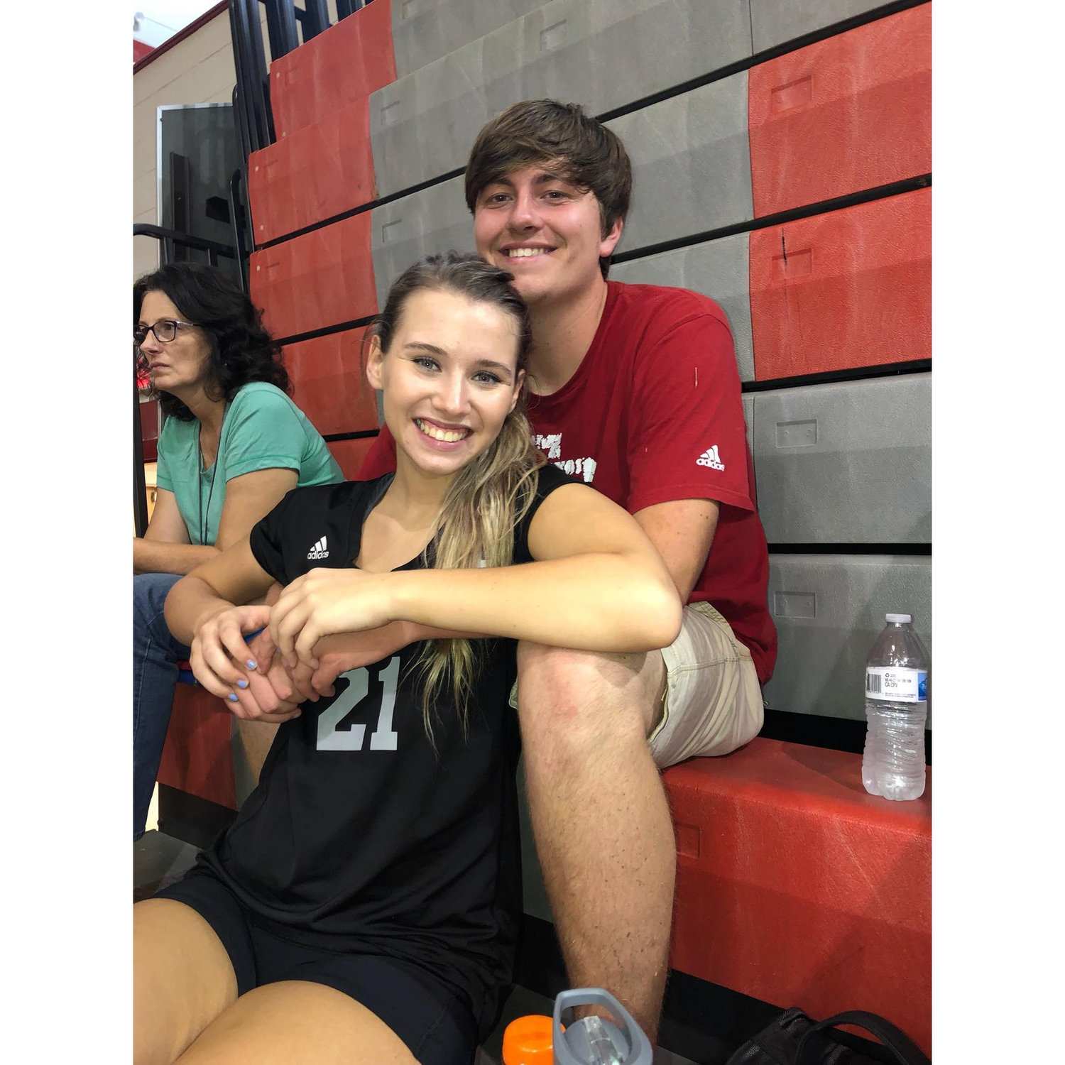 Mindy's senior year of volleyball, 2018.