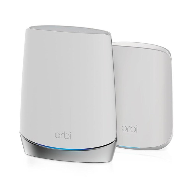NETGEAR Orbi Whole Home Tri-Band Mesh WiFi 6 System (RBK652S) – Router + 1 Satellite Extender - Security Features - Coverage up to 3,500 sq. ft., 40 Devices - AX3000 (up to 3Gbps)