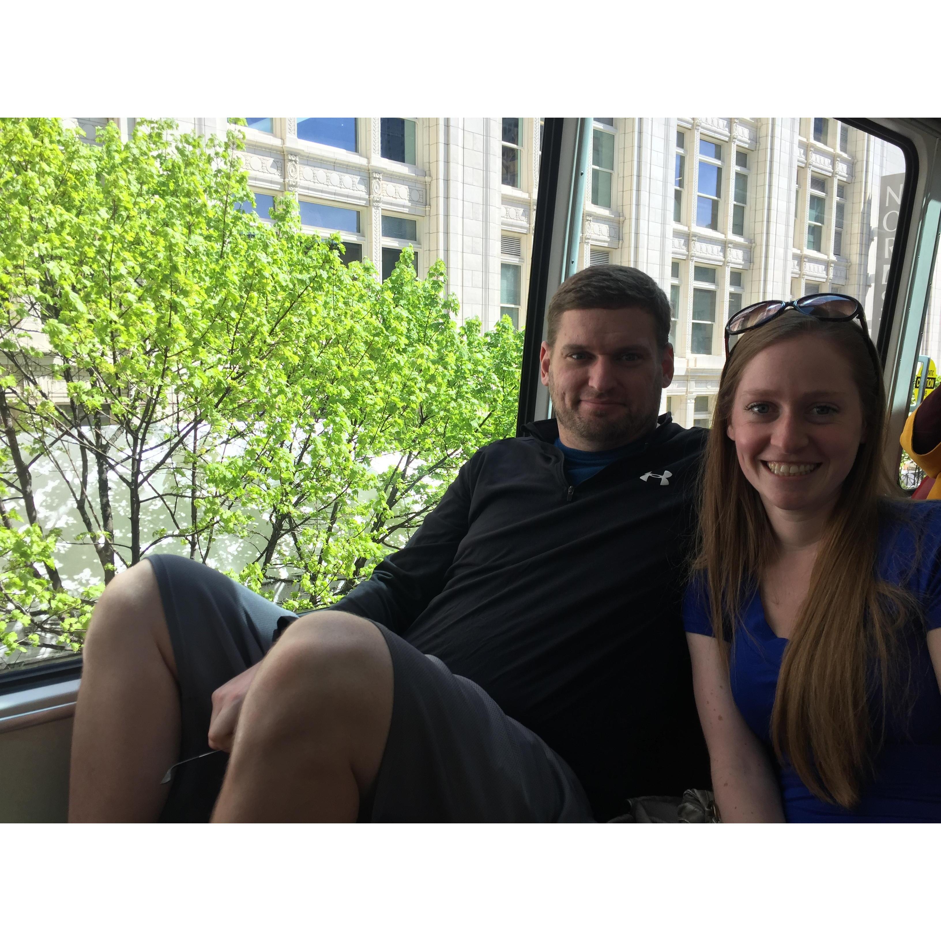 Exploring Downtown Seattle together.
