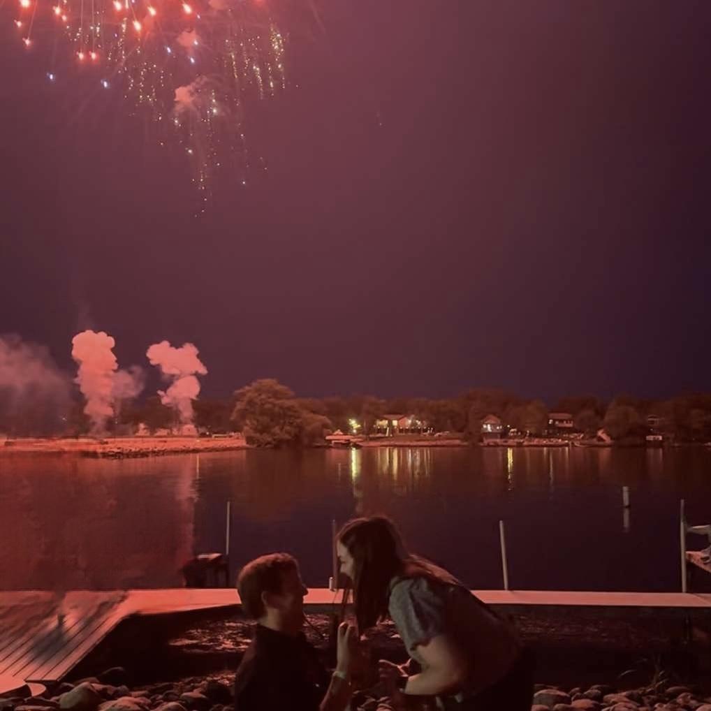 The proposal was on July 3rd, 2024 in front of the Richmond firework show!! I had NO idea -B