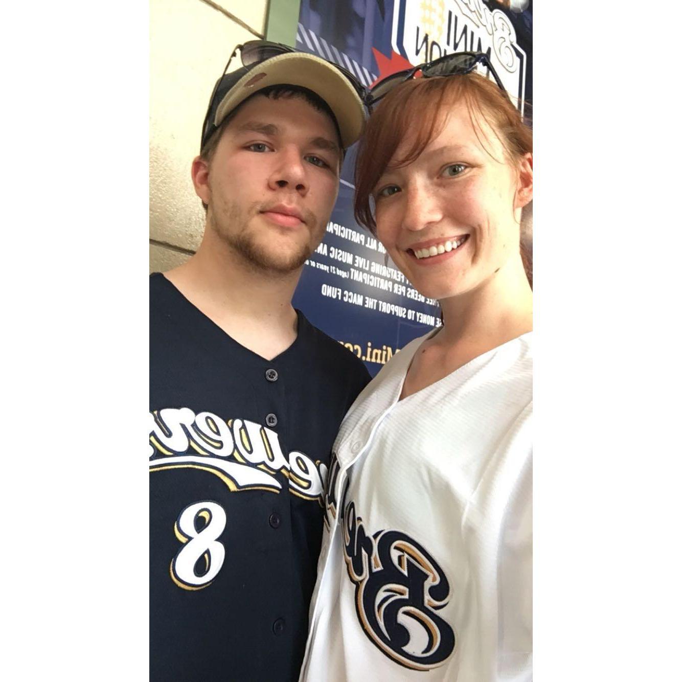 First brewers game together!
