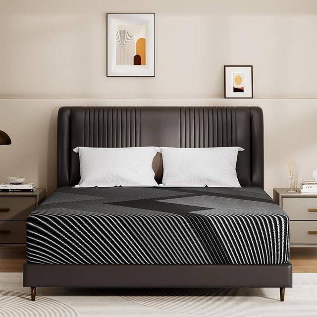 Queen Mattress, 8 Inch Memory Foam Mattress Queen Size with Breathable Washable Removable Cover, Fiberglass Free, Pressure Relief, Medium Firm Mattresses in a Box, Made in USA, CertiPUR-US Certified