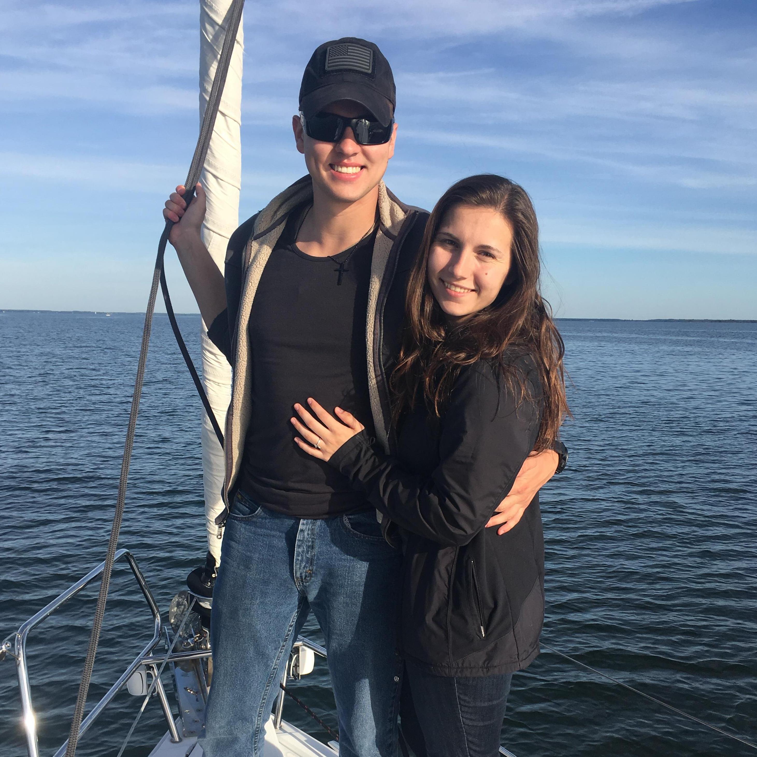 One of our many adventures: sailing in the Chesapeake Bay!