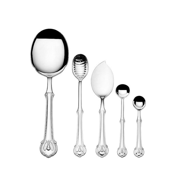 Wallace 18.10 Napleon Bee 5 Piece Spoon Set,Silver,5272010