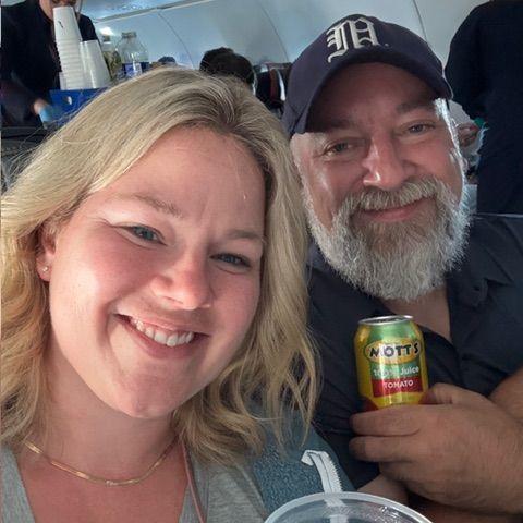 Mandatory Tomato Juice on our flights