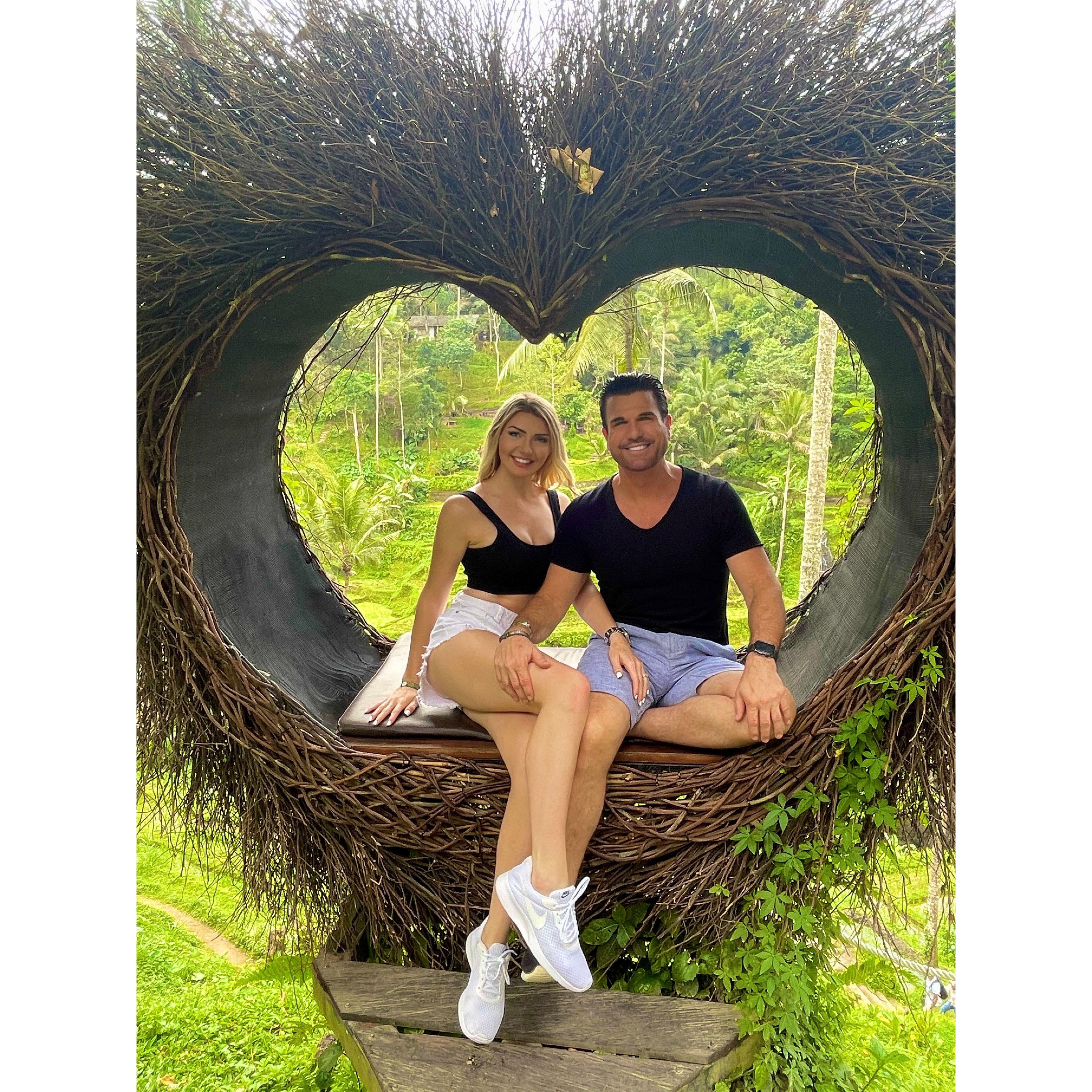 In our love nest in Bali, Indonesia