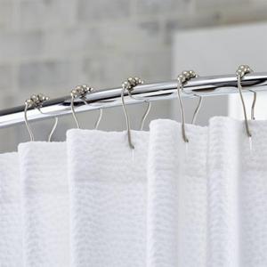 Set of 12 Matte Shower Curtain Roller Rings