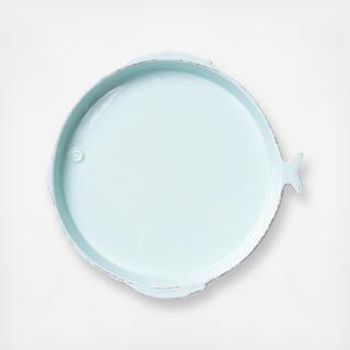 Lastra BPA Free Melamine Fish Round Platter