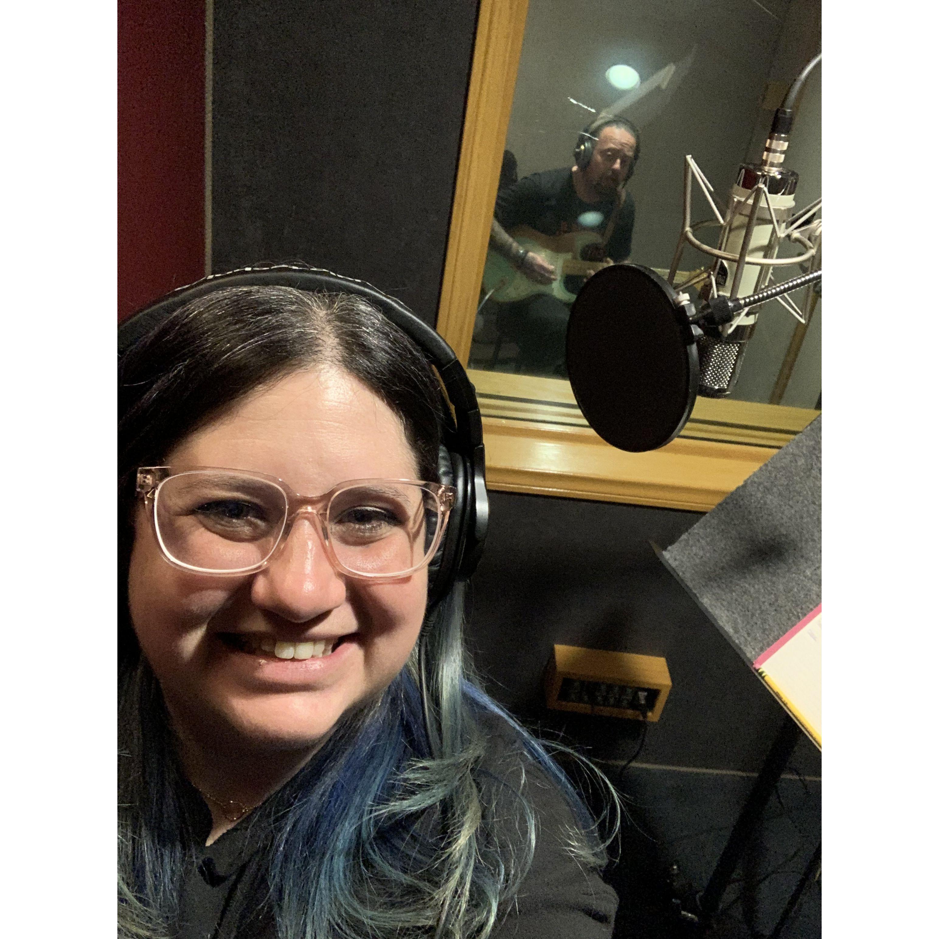 First recording session together