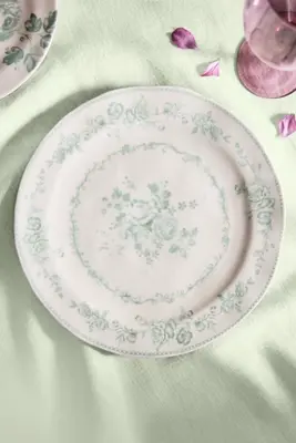 Blooming Transferware Dinner Plate