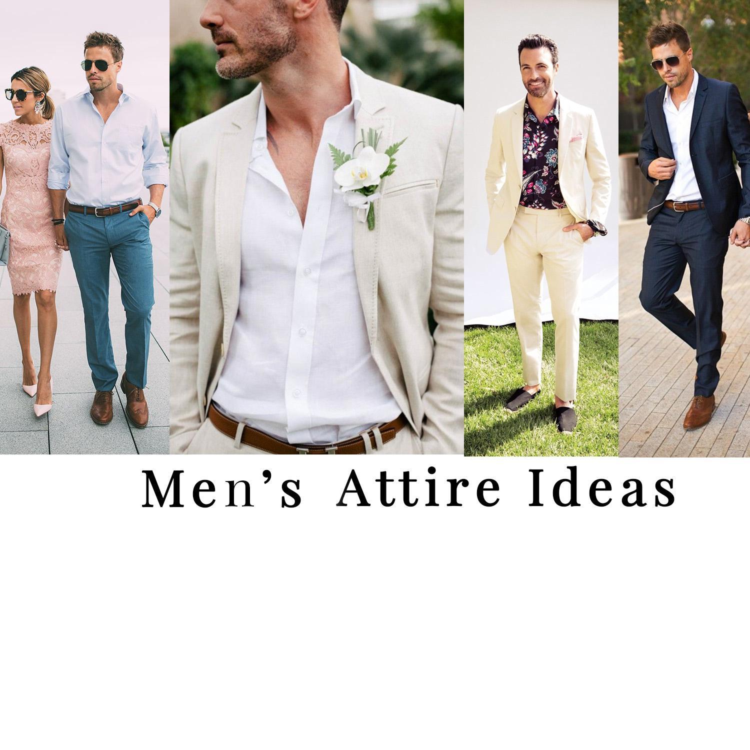 Some ideas for men's attire at the ceremony