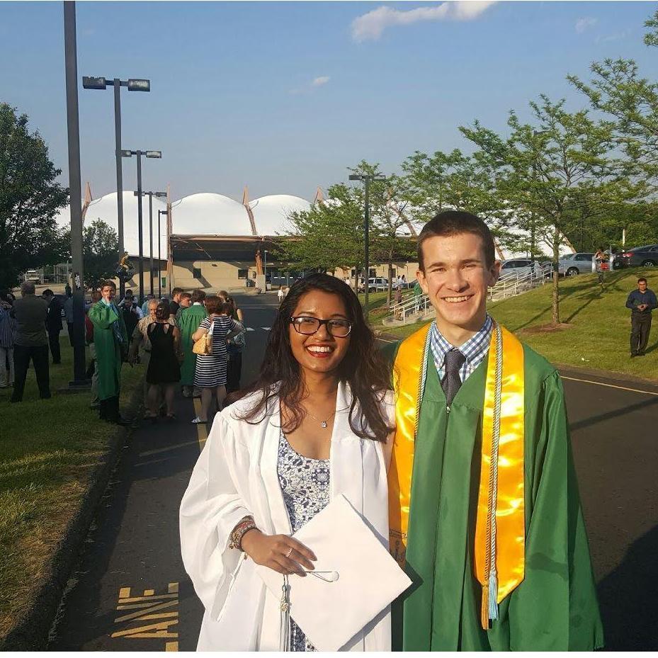 The day we graduated! About a week into dating!