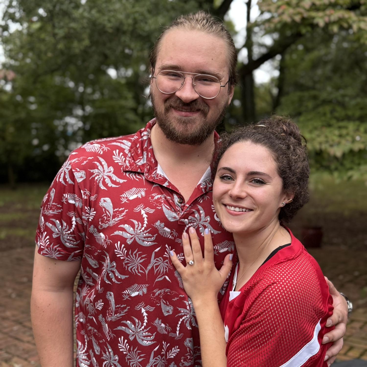 The first picture of our engagement!