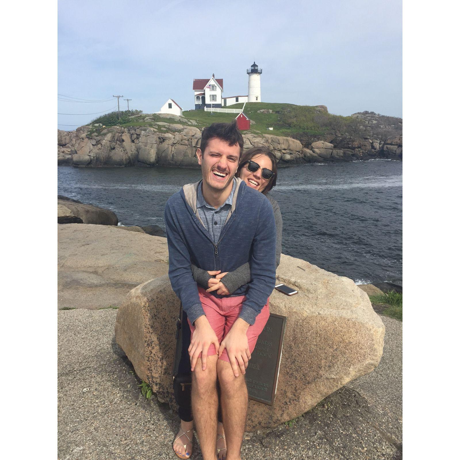 Goofing off on Labor Day Weekend on the Maine coast