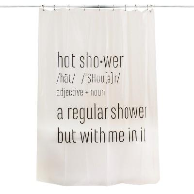 Hot Shower Curtain Black - Room Essentials™