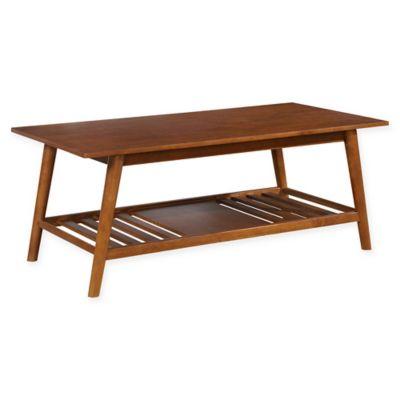 Linon Home Charlotte Coffee Table in Brown