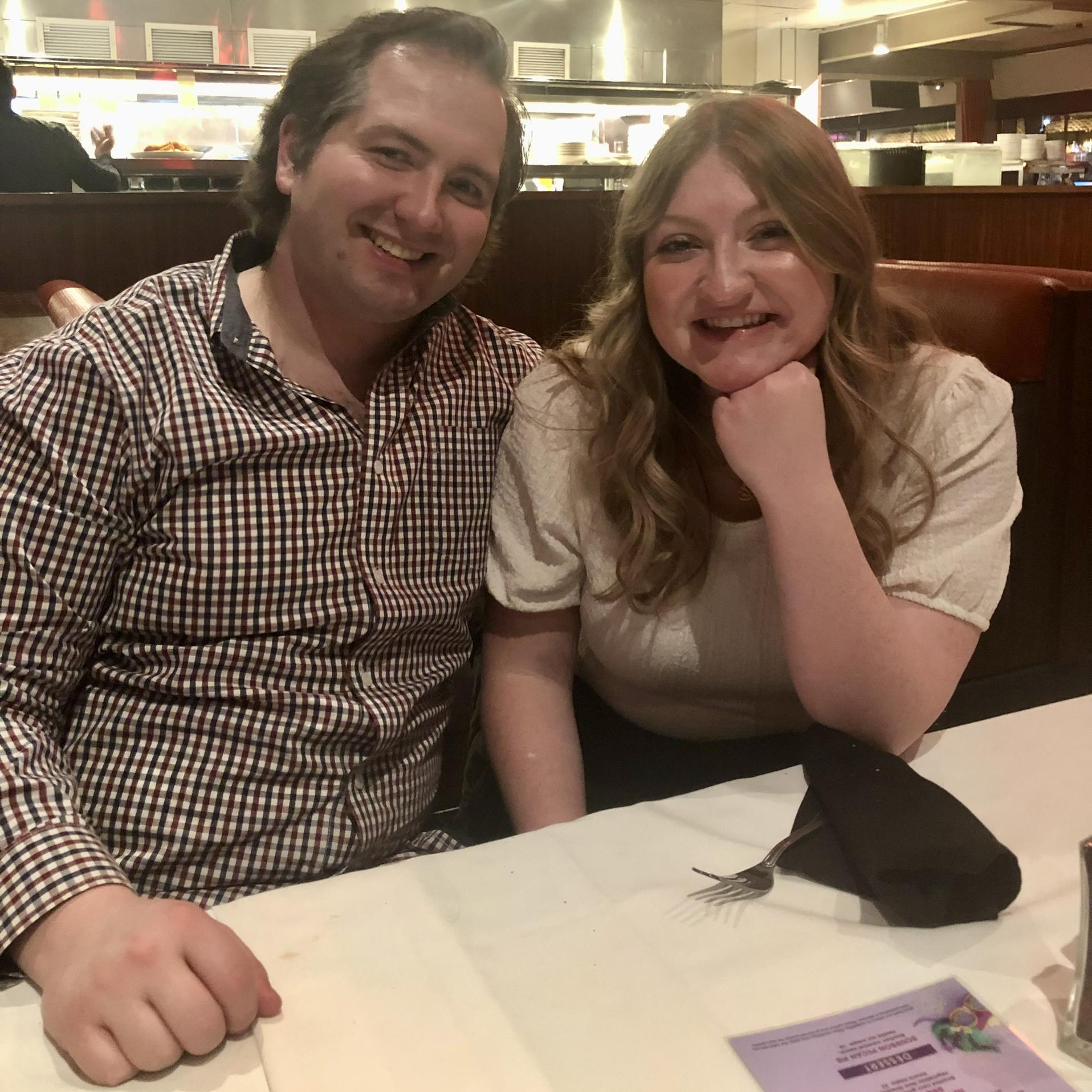 First picture together (taken by Sam’s mom when they met Mykenzie for the first time)