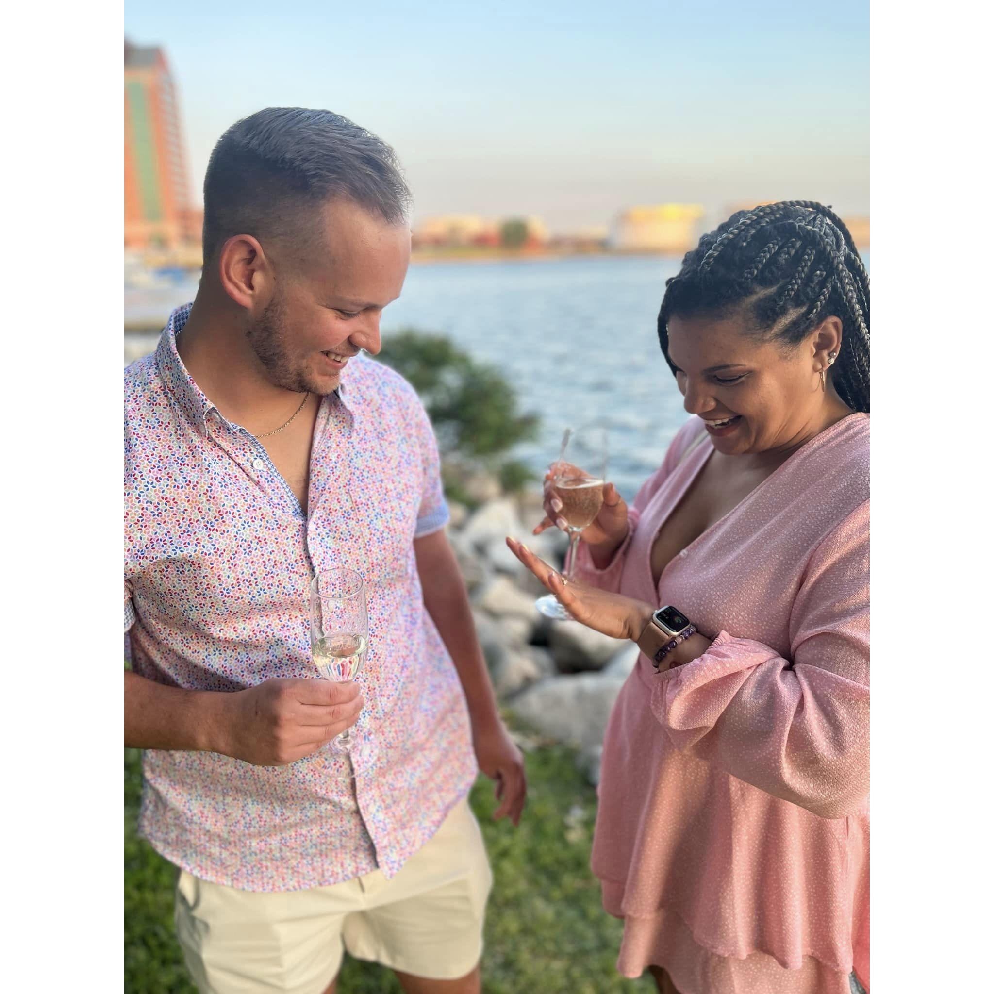 Engagement at Canton Waterfront Park